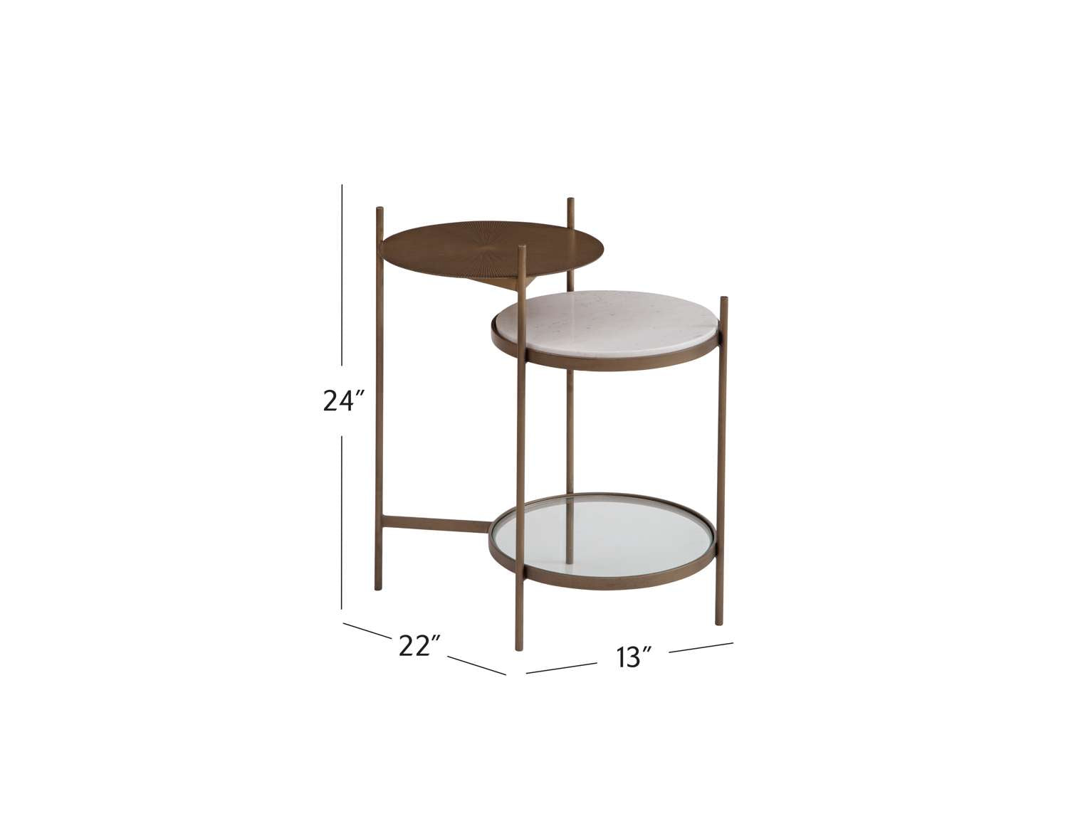 Felicity Accent Table - Dimensional