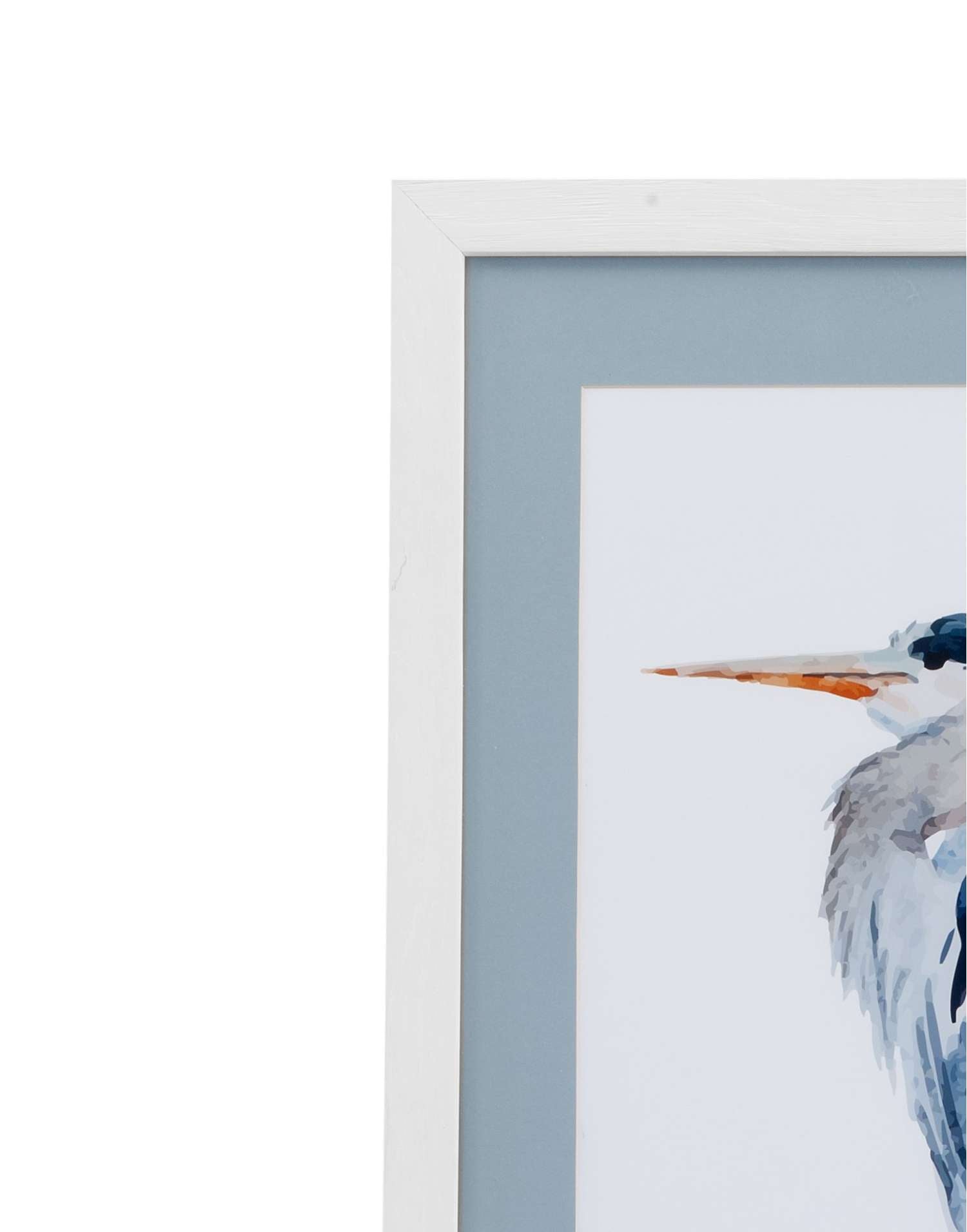 Heron Framed Print s/2 - Detail