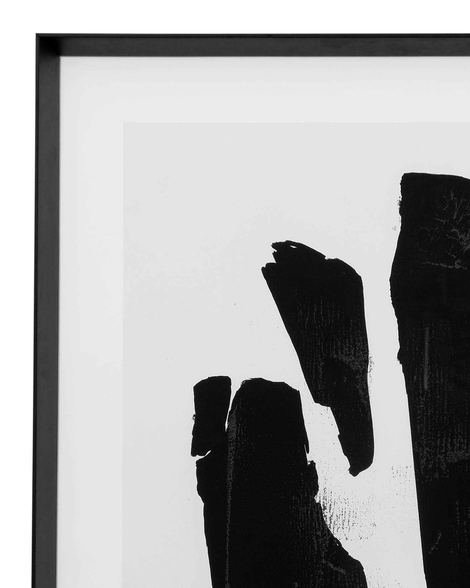 Abstract Matte Black Frame Framed Prints - Detail