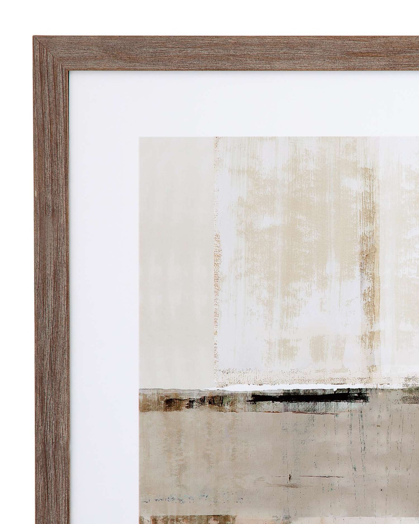 Across the Abstract Bay Framed Print s/2 - Detail