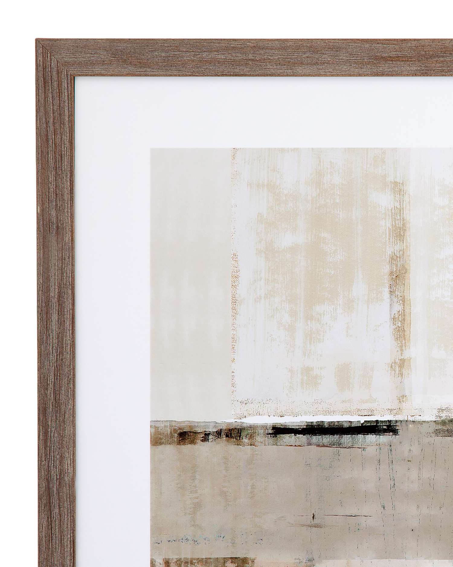 Across the Abstract Bay Framed Print s/2 - Detail