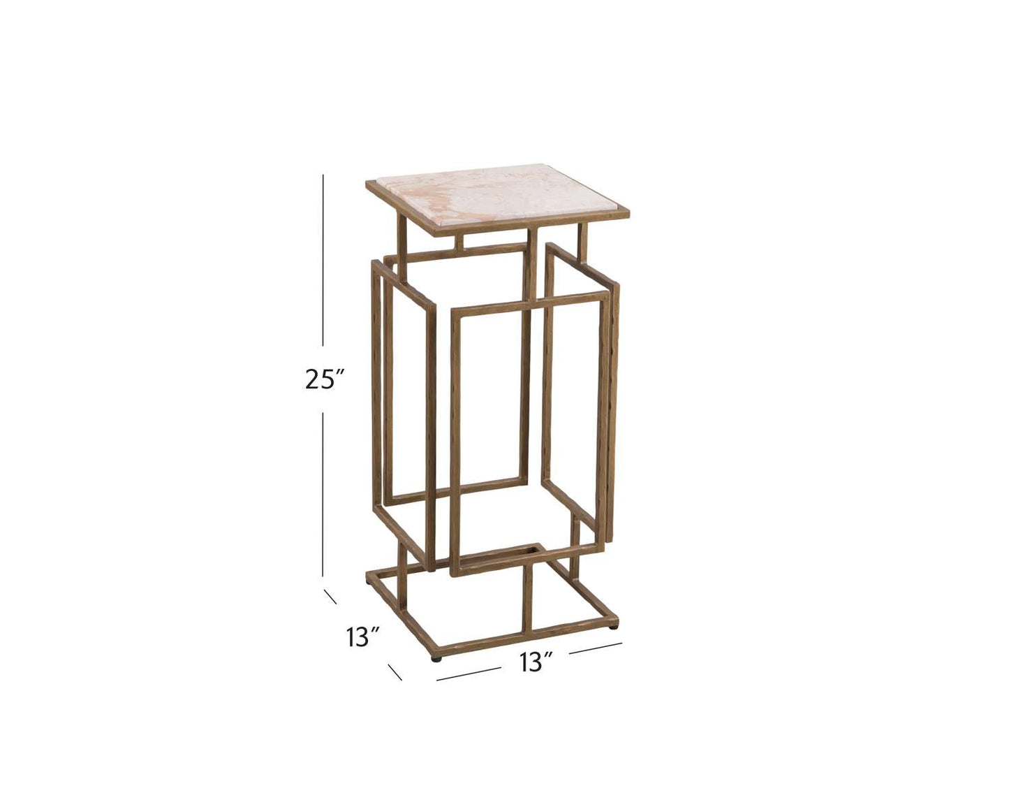 Audrey Accent Table - Dimensional
