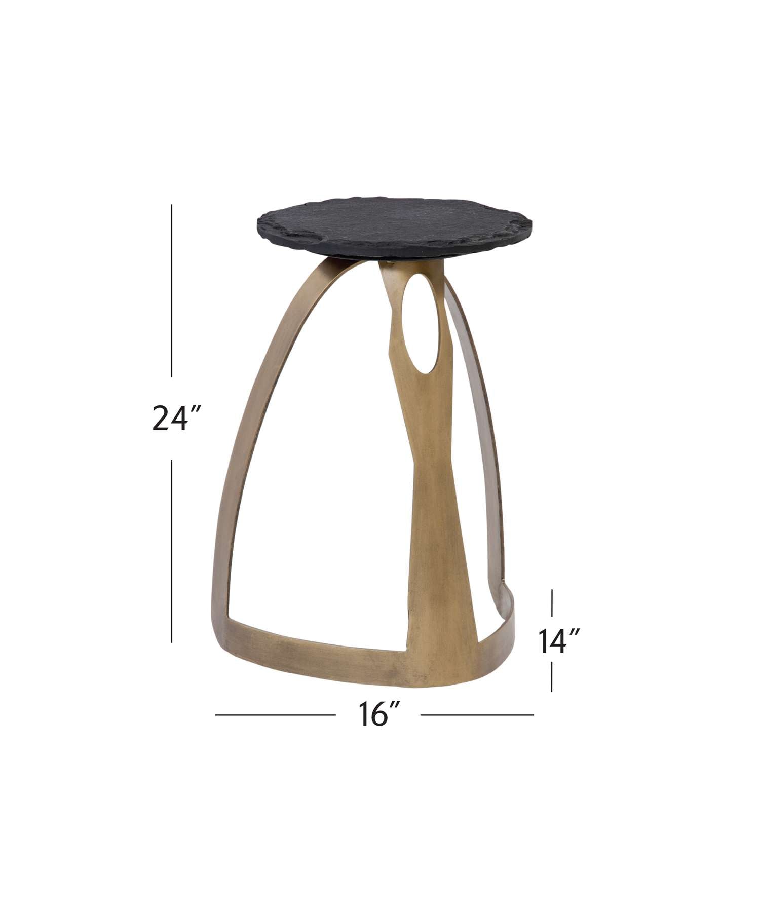 Vaughan Accent Table - Dimensional