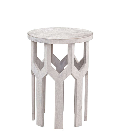 Lloyd White Accent Table - Angle