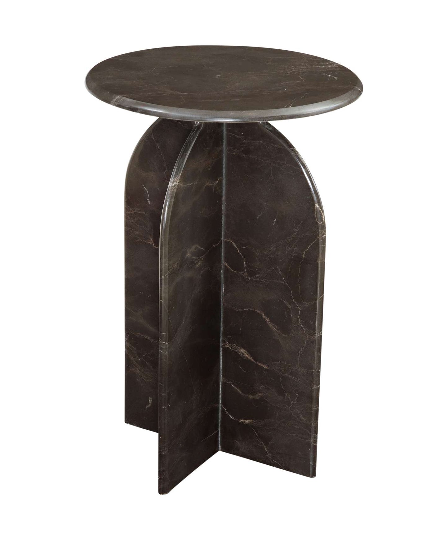 Abbey Brown Accent Table - Angle