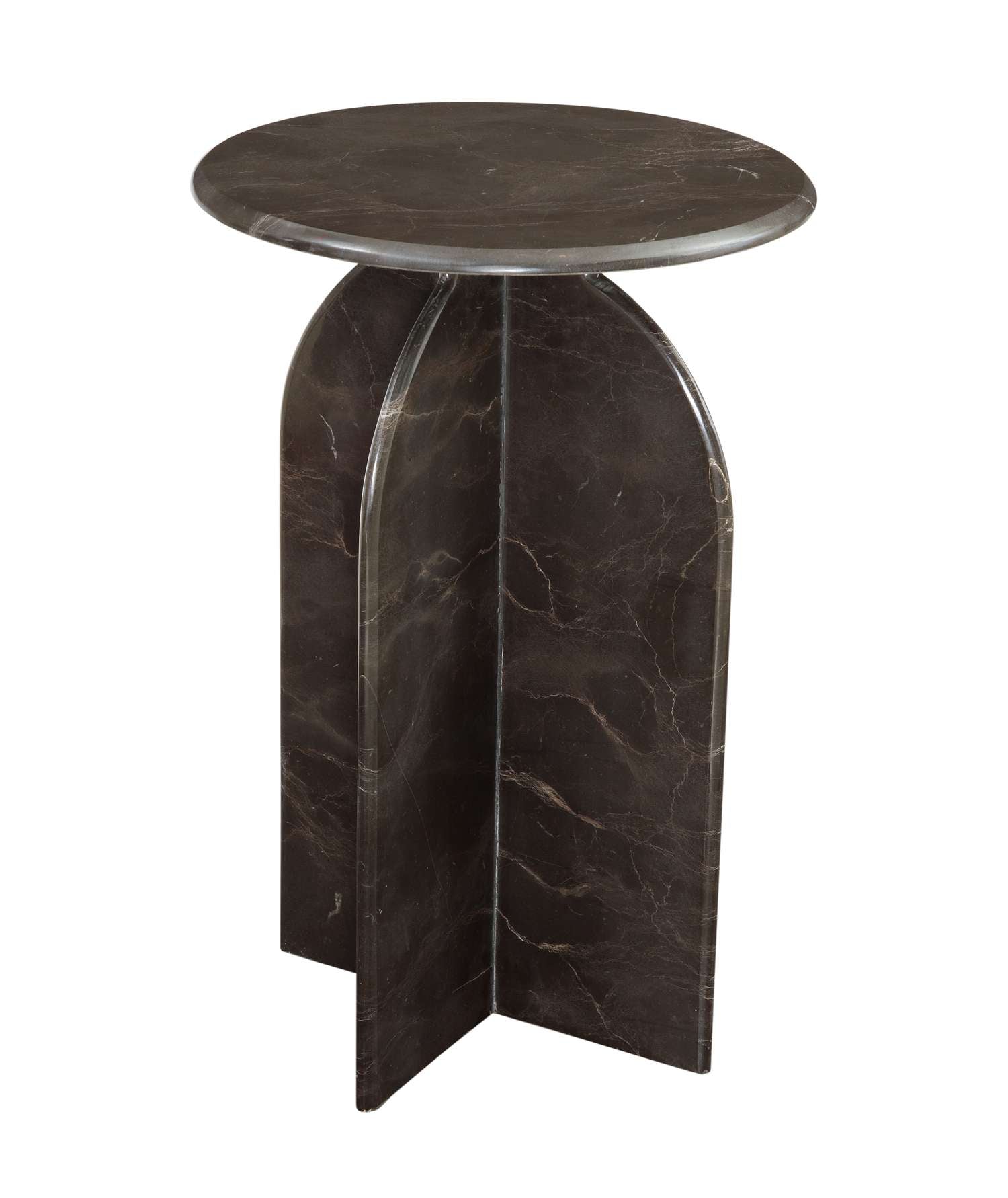 Abbey Brown Accent Table - Angle