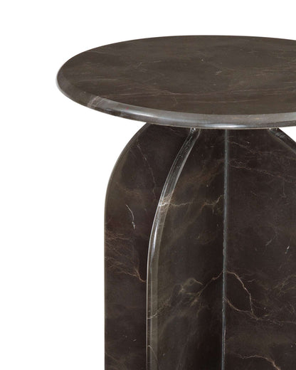 Abbey Brown Accent Table - Detail