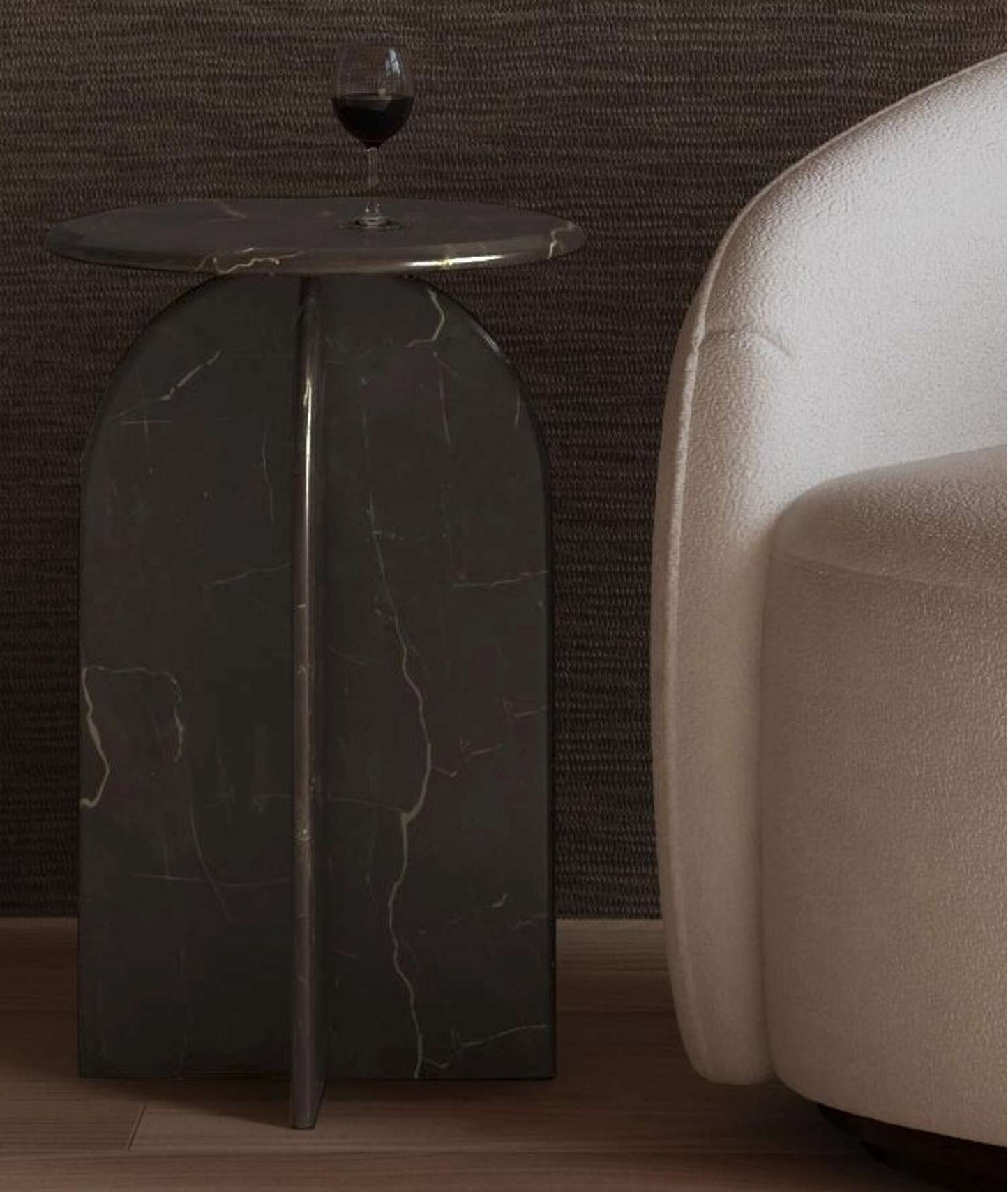 Abbey Brown Accent Table - Room Scene