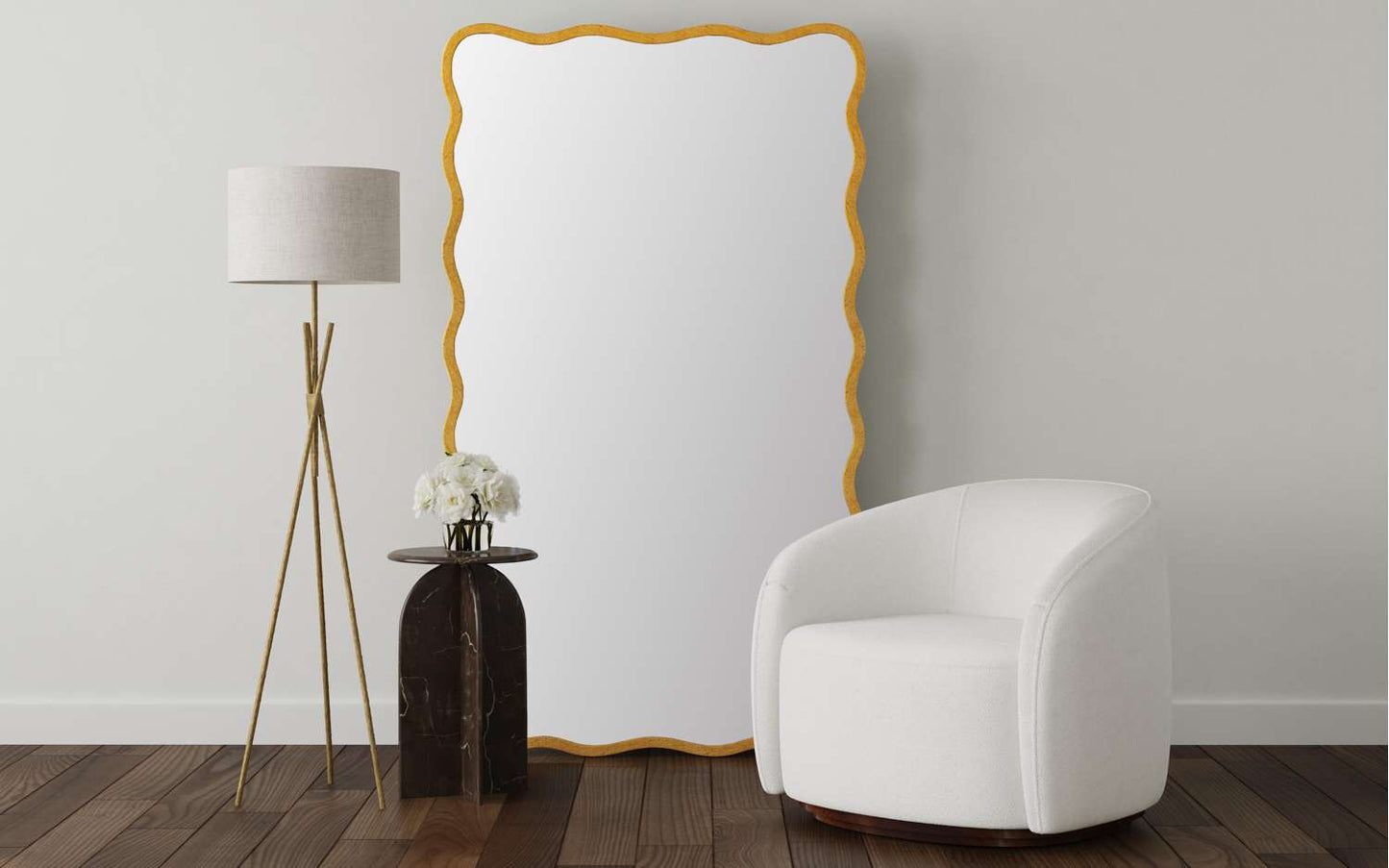 Abbey Brown Accent Table - Room Scene