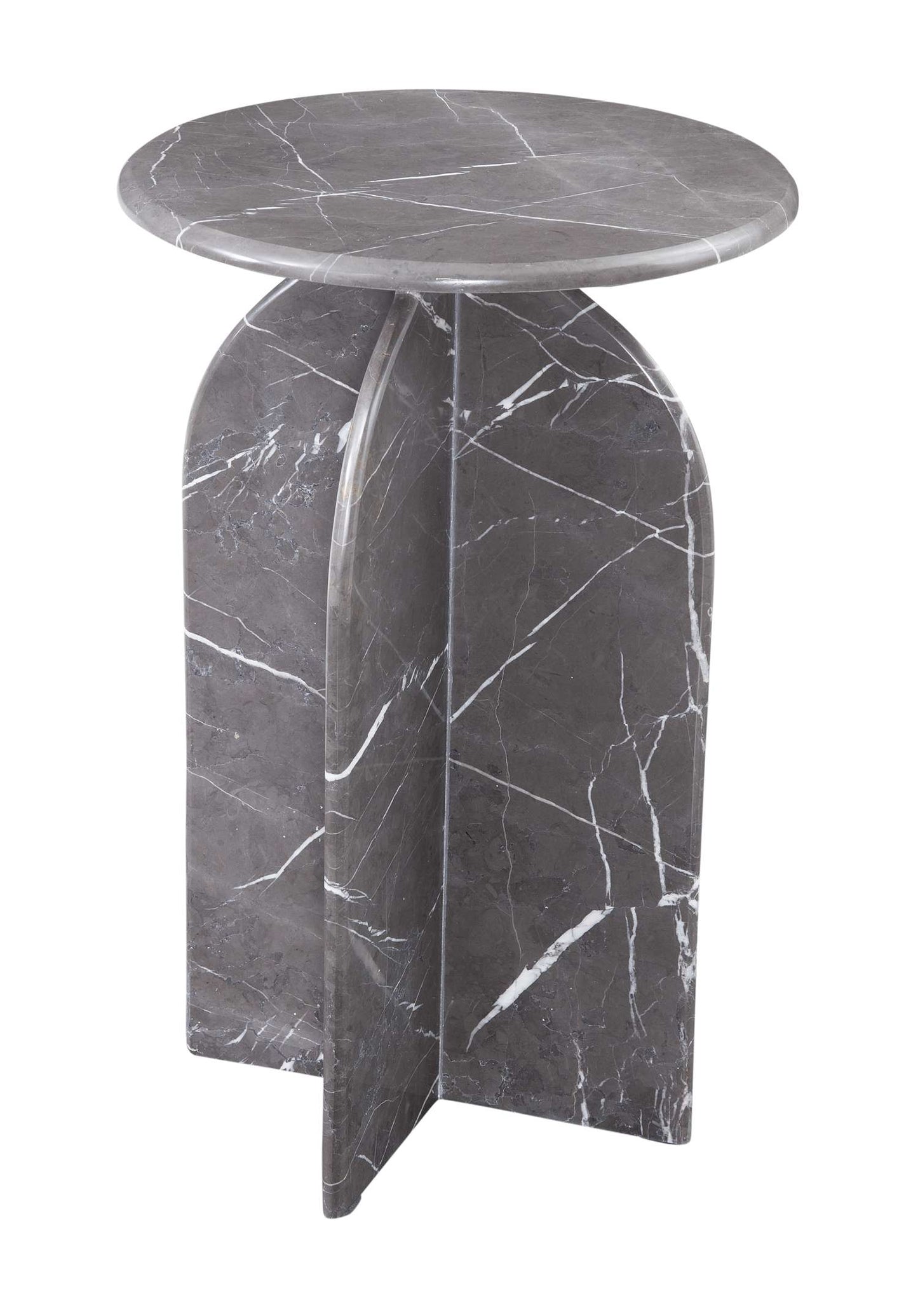 Abbey Gray Accent Table - Angle