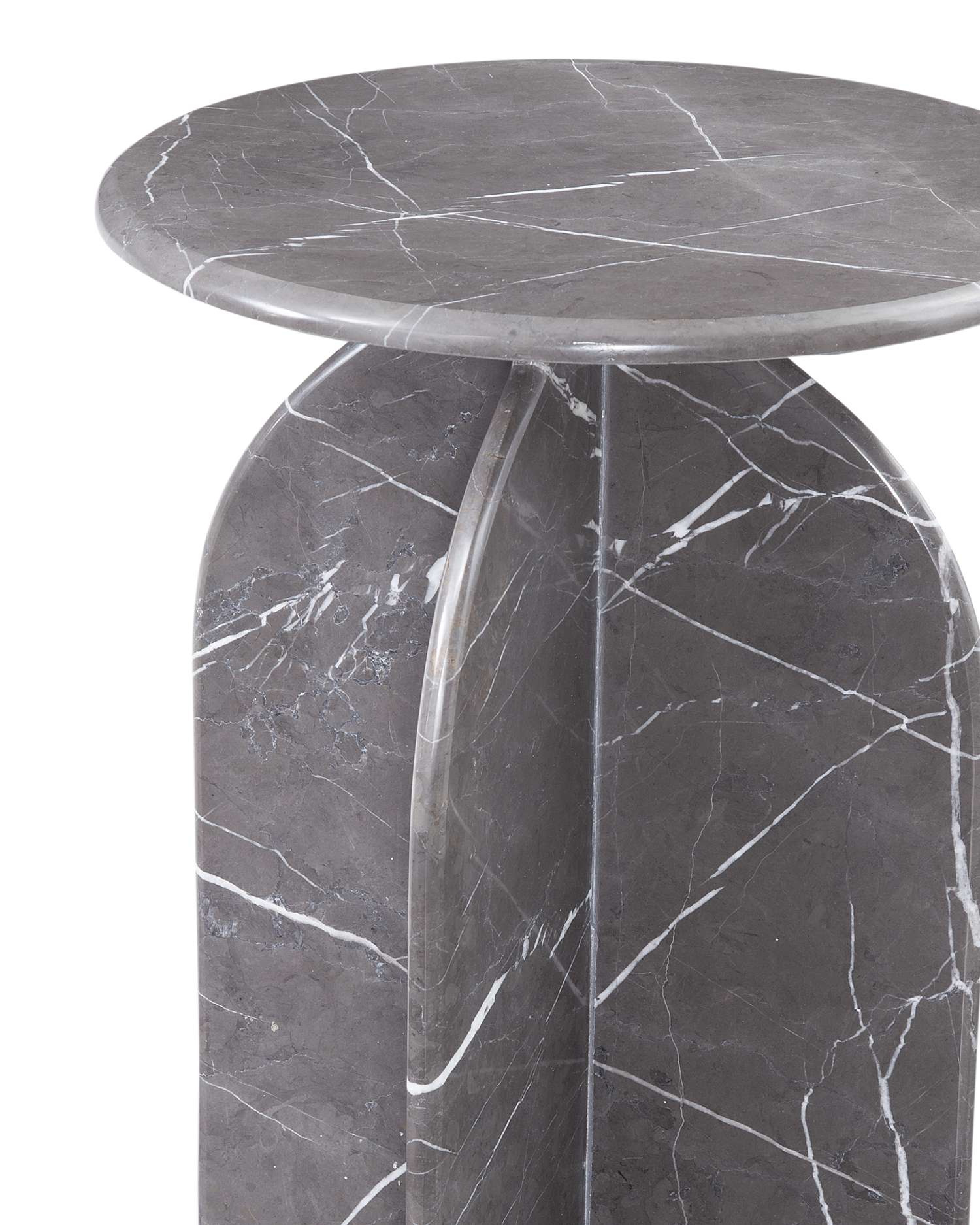 Abbey Gray Accent Table - Detail