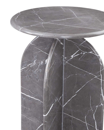 Abbey Gray Accent Table - Detail