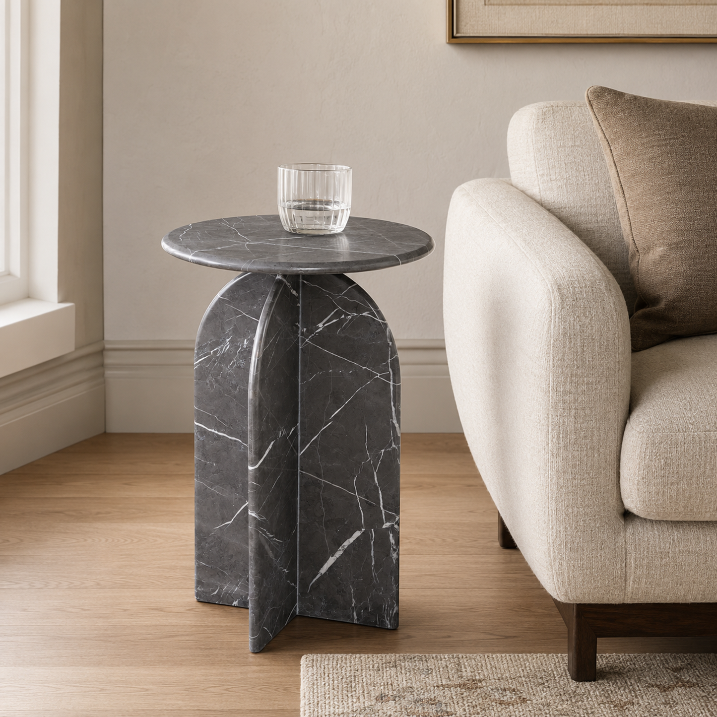 Abbey Gray Accent Table - Main