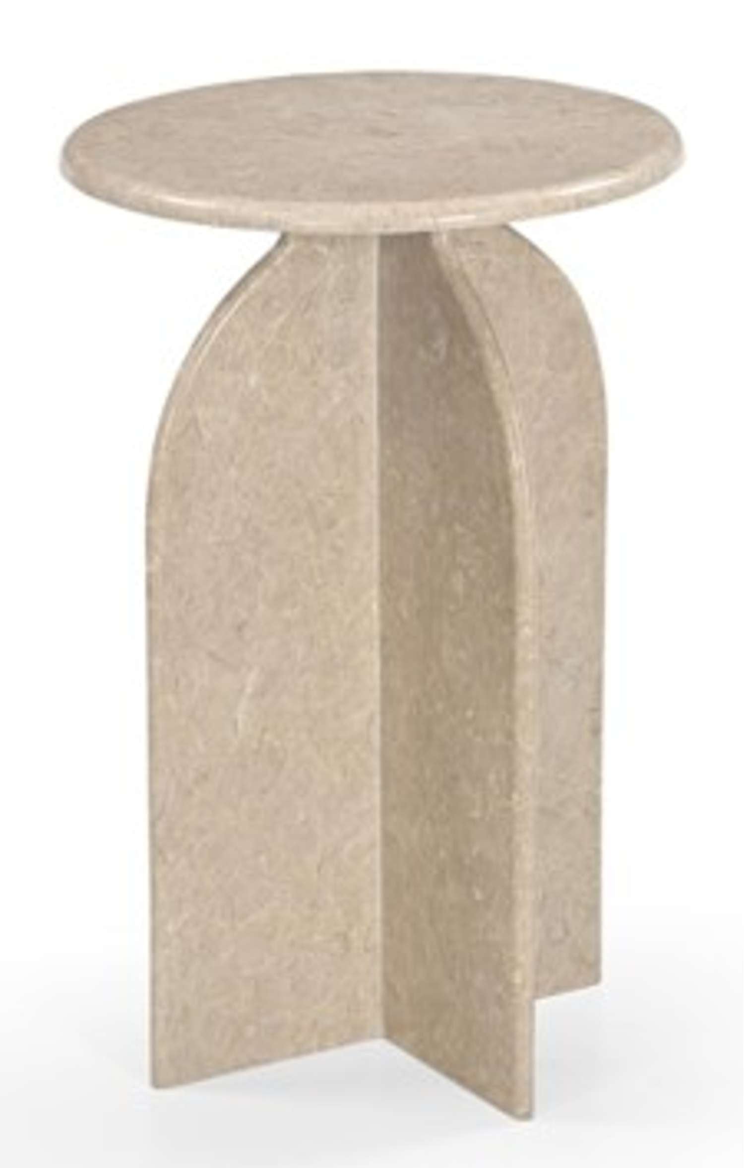 Abbey Feather Accent Table - Angle