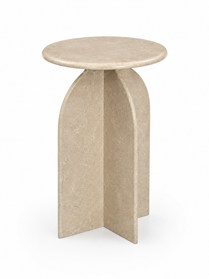 Abbey Feather Accent Table - Straight On
