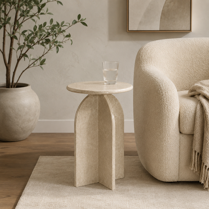 Abbey Feather Accent Table - Main