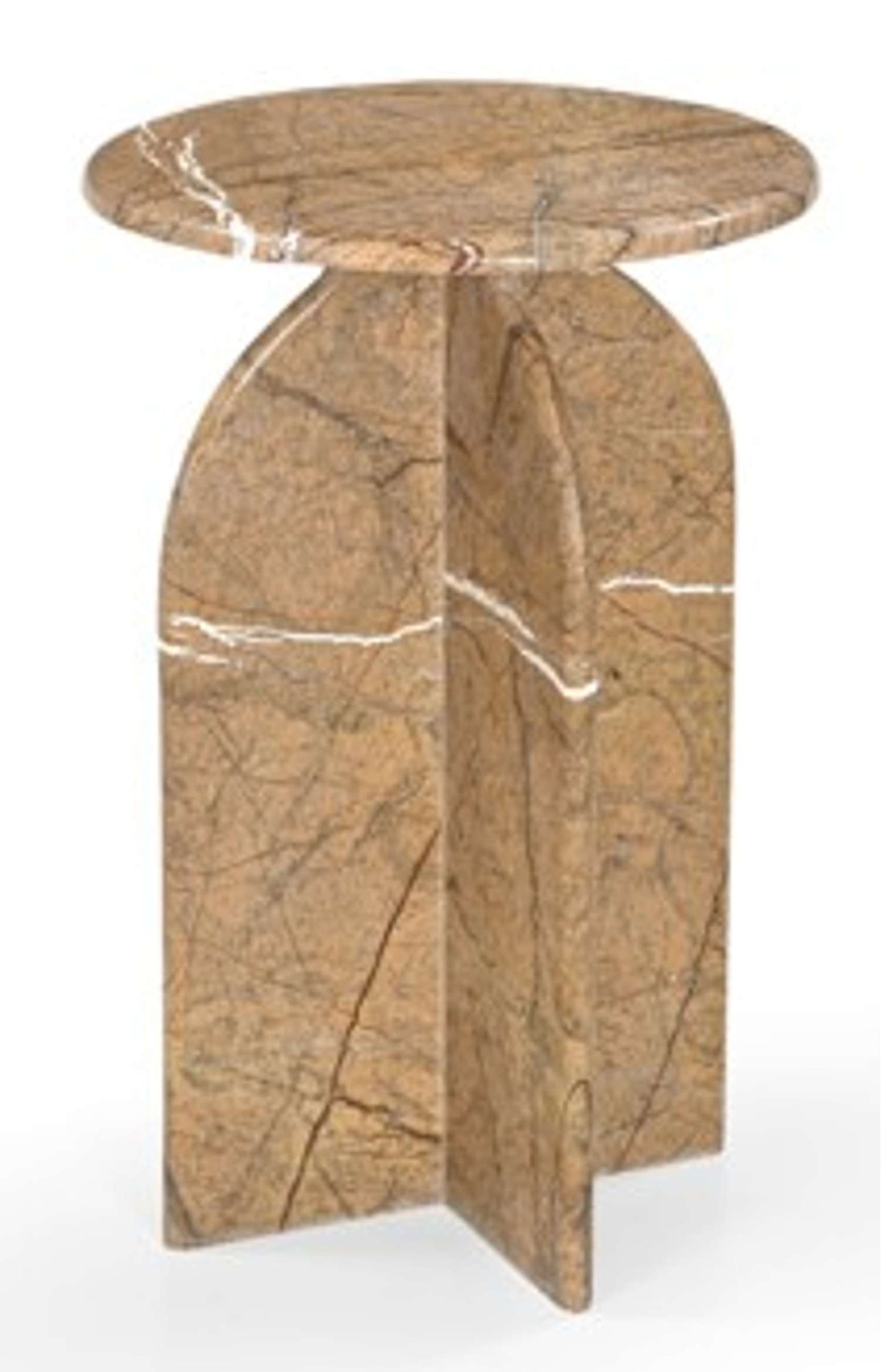 Abbey Amber Accent Table - Angle