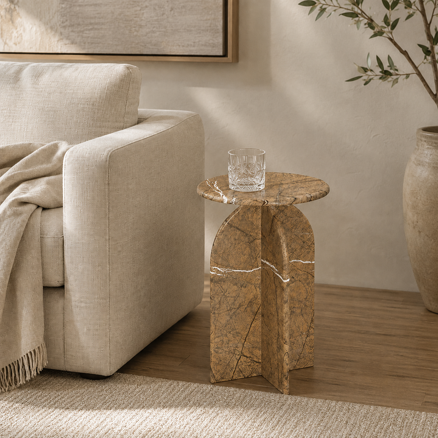 Abbey Amber Accent Table - Main