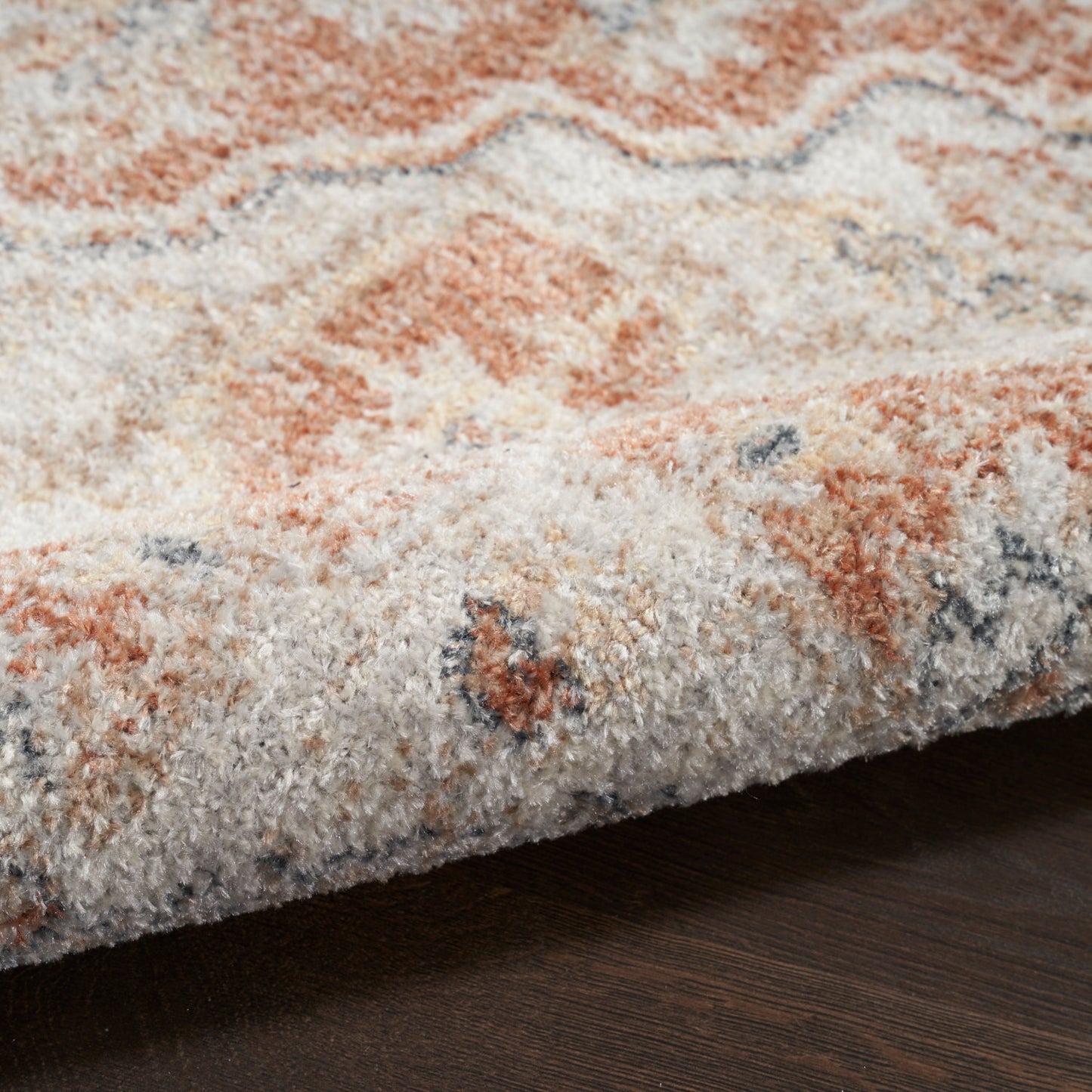 Nourison Astra Gold & Multicolor Pet Friendly Machine Washable Rug - Texture