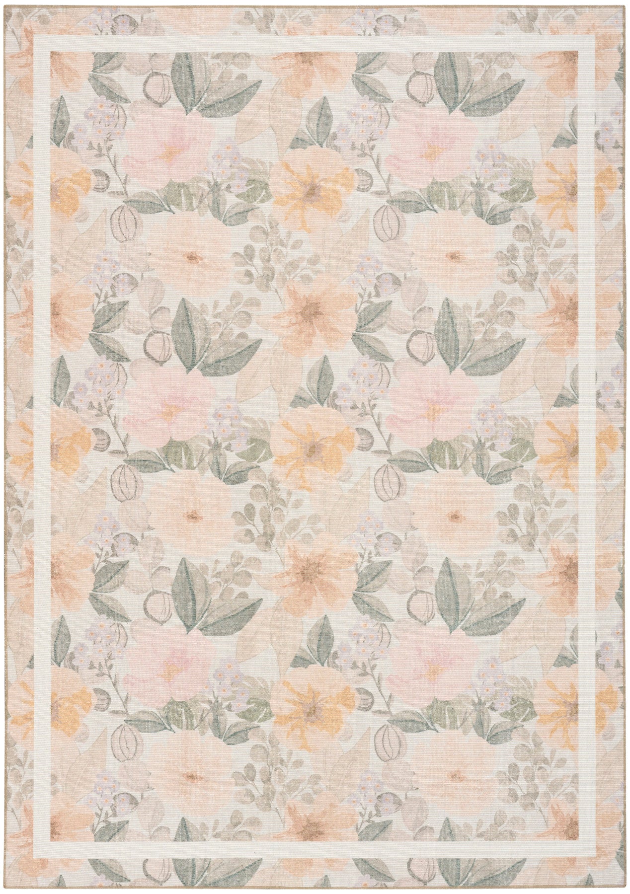 Nourison Botanical Beige & Multicolor Machine Washable Rug - Main