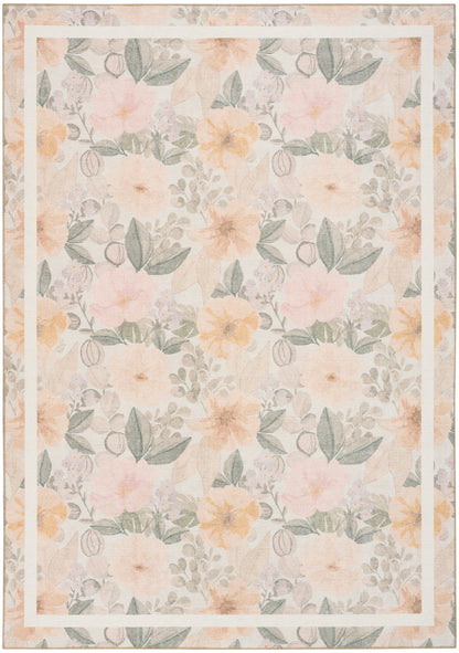 Nourison Botanical Beige & Multicolor Machine Washable Rug - Main