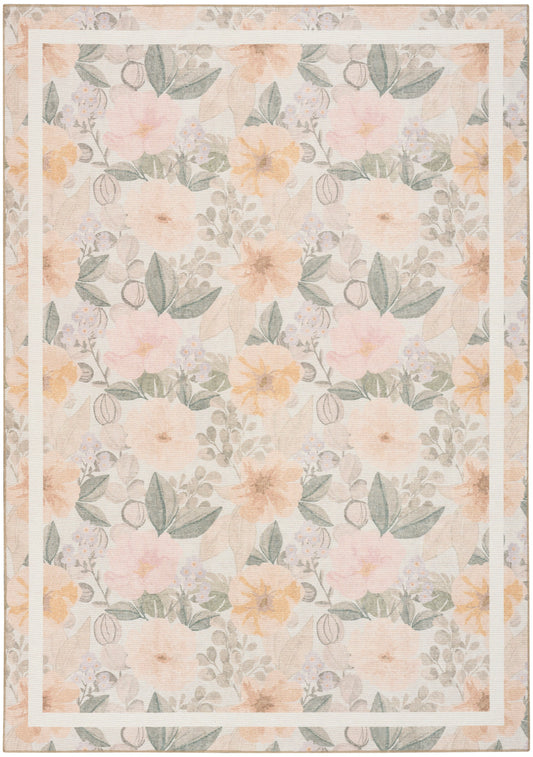 Nourison Botanical Beige & Multicolor Machine Washable Rug - Main