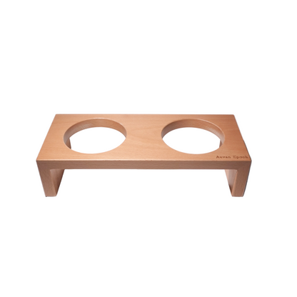 Aevan Epoch Solid Wood Pet Bowl Stands