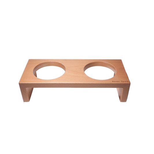 Aevan Epoch Solid Wood Pet Bowl Stands
