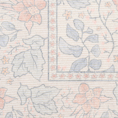 Nourison Botanical Ivory & Multicolor Machine Washable Rug - Swatch