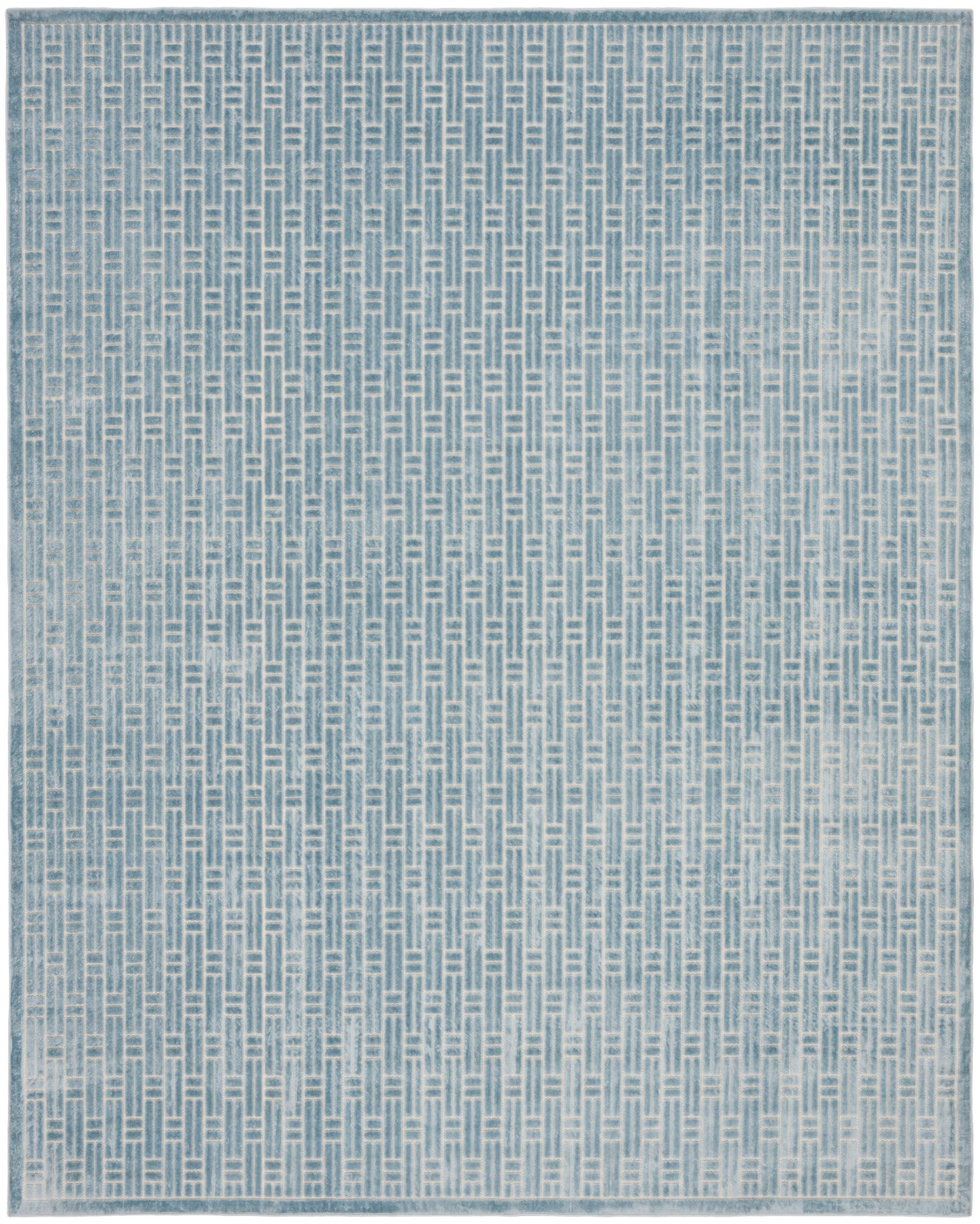 Nourison Charm Blue & Ivory Pet Friendly Machine Washable Rug - Main