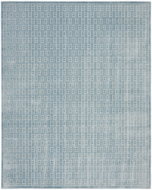 Nourison Charm Blue & Ivory Pet Friendly Machine Washable Rug - Main