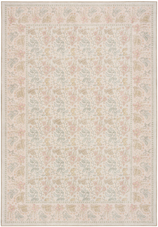 Nourison Botanical Beige & Multicolor Machine Washable Rug - Main