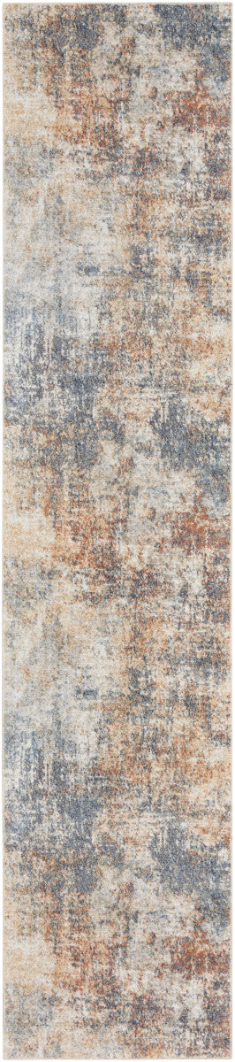 Nourison Astra Multicolor Pet Friendly Machine Washable Rug - 2'2" x 8'