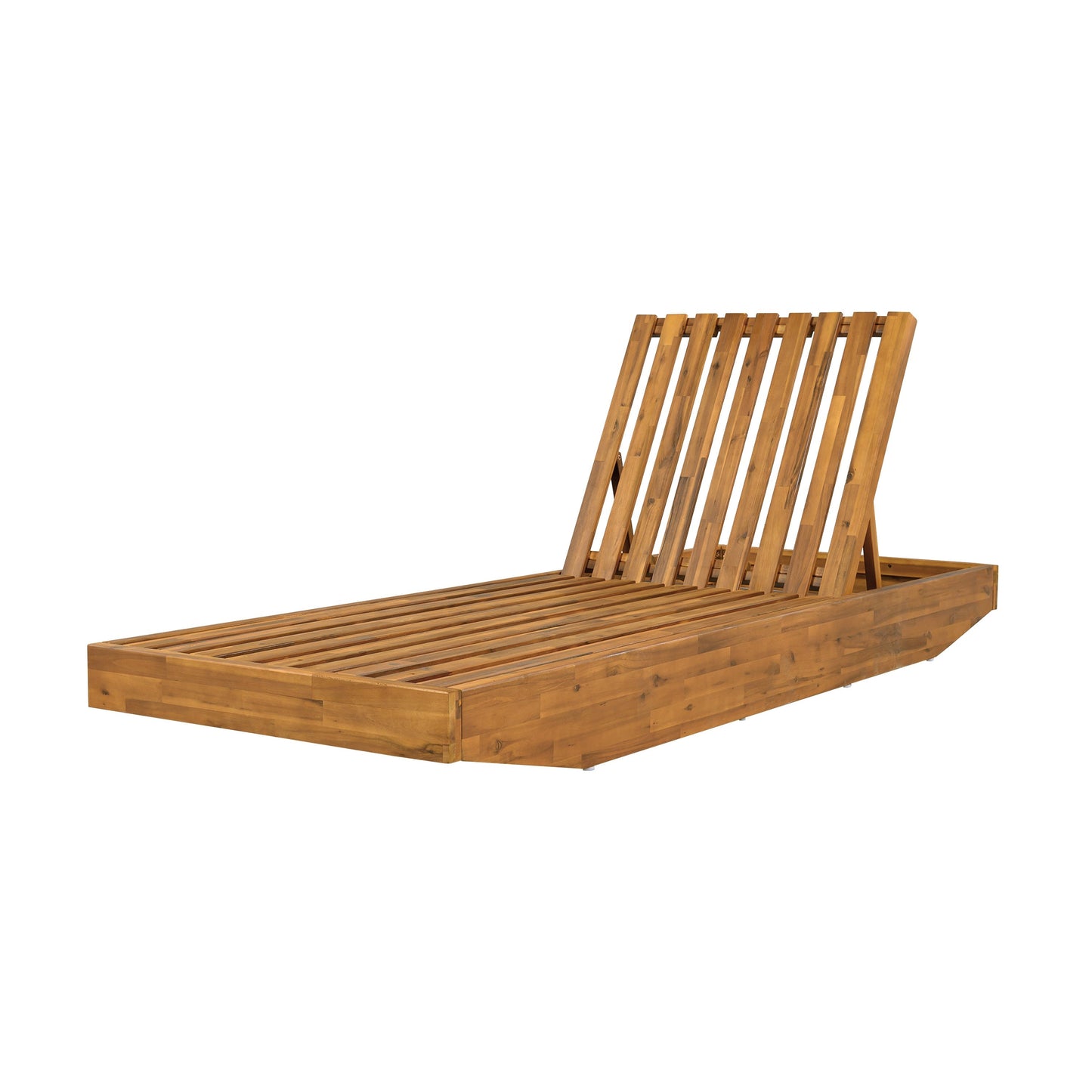 Acacia Wood Outdoor Chaise Lounge