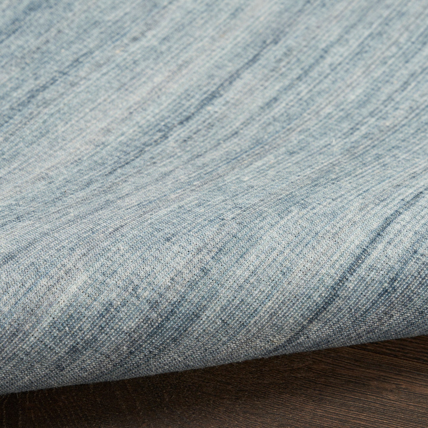 Nourison Essentials Loom Woven Aqua Machine Washable Rug - Texture
