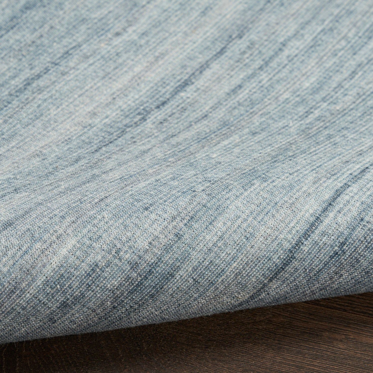 Nourison Essentials Loom Woven Aqua Machine Washable Rug - Texture