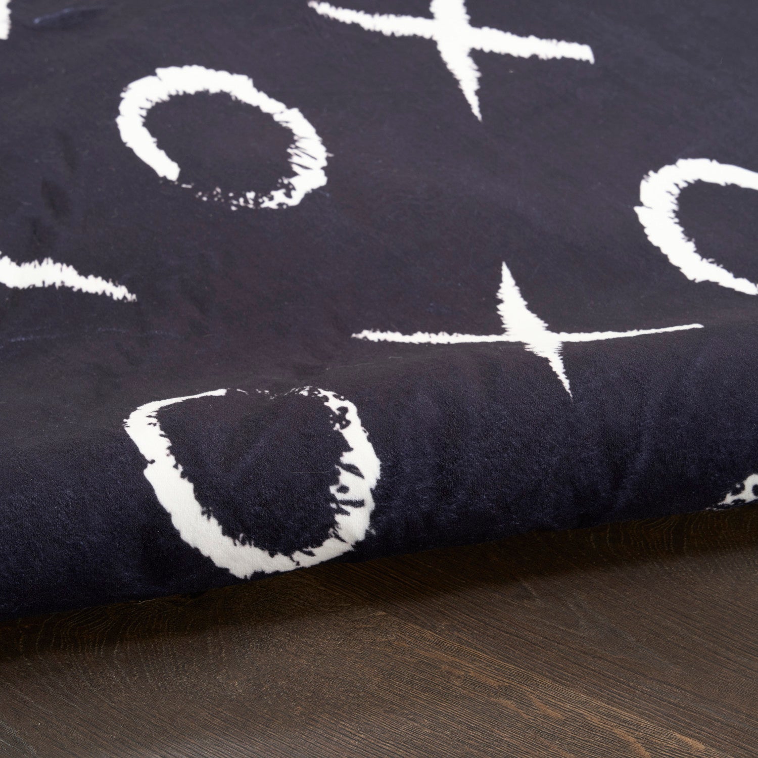Nourison Imagination Black Machine Washable Rug - Texture