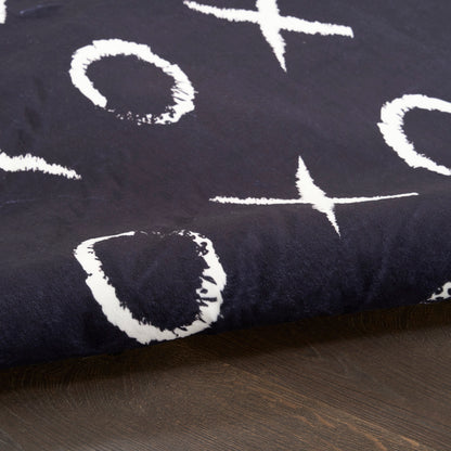 Nourison Imagination Black Machine Washable Rug - Texture
