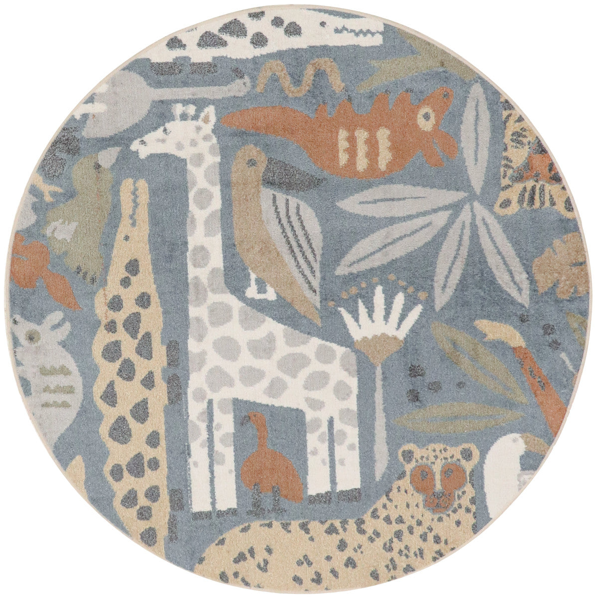 Nourison Astra Multicolor Pet Friendly Machine Washable Rug - 4' Round