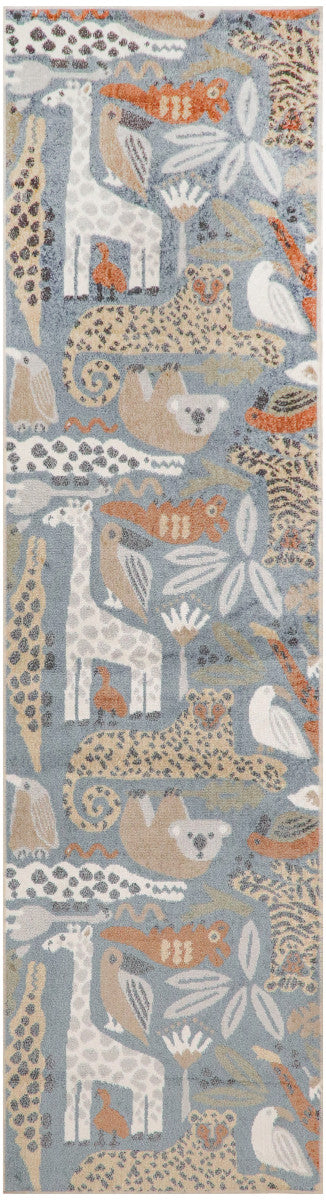 Nourison Astra Multicolor Pet Friendly Machine Washable Rug - 2' x 6'