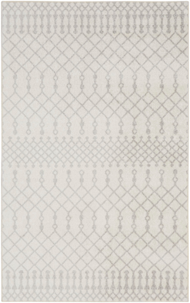 Nourison Astra Ivory Pet Friendly Machine Washable Rug - 3'3" x 5'