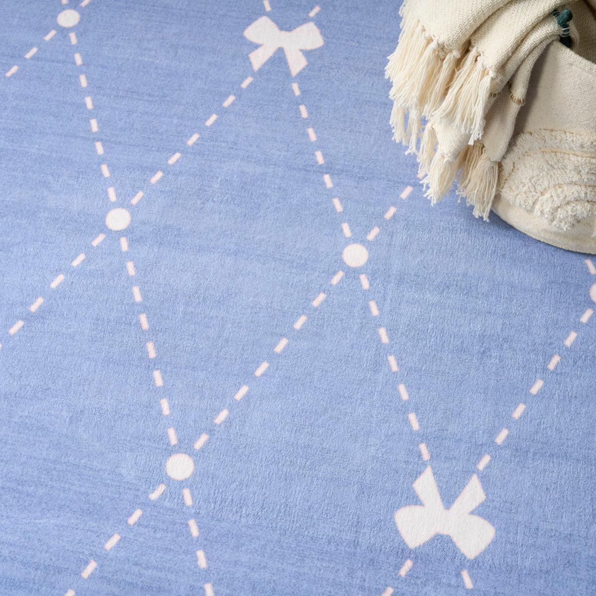 Nourison Imagination Blue Machine Washable Rug - Room Scene