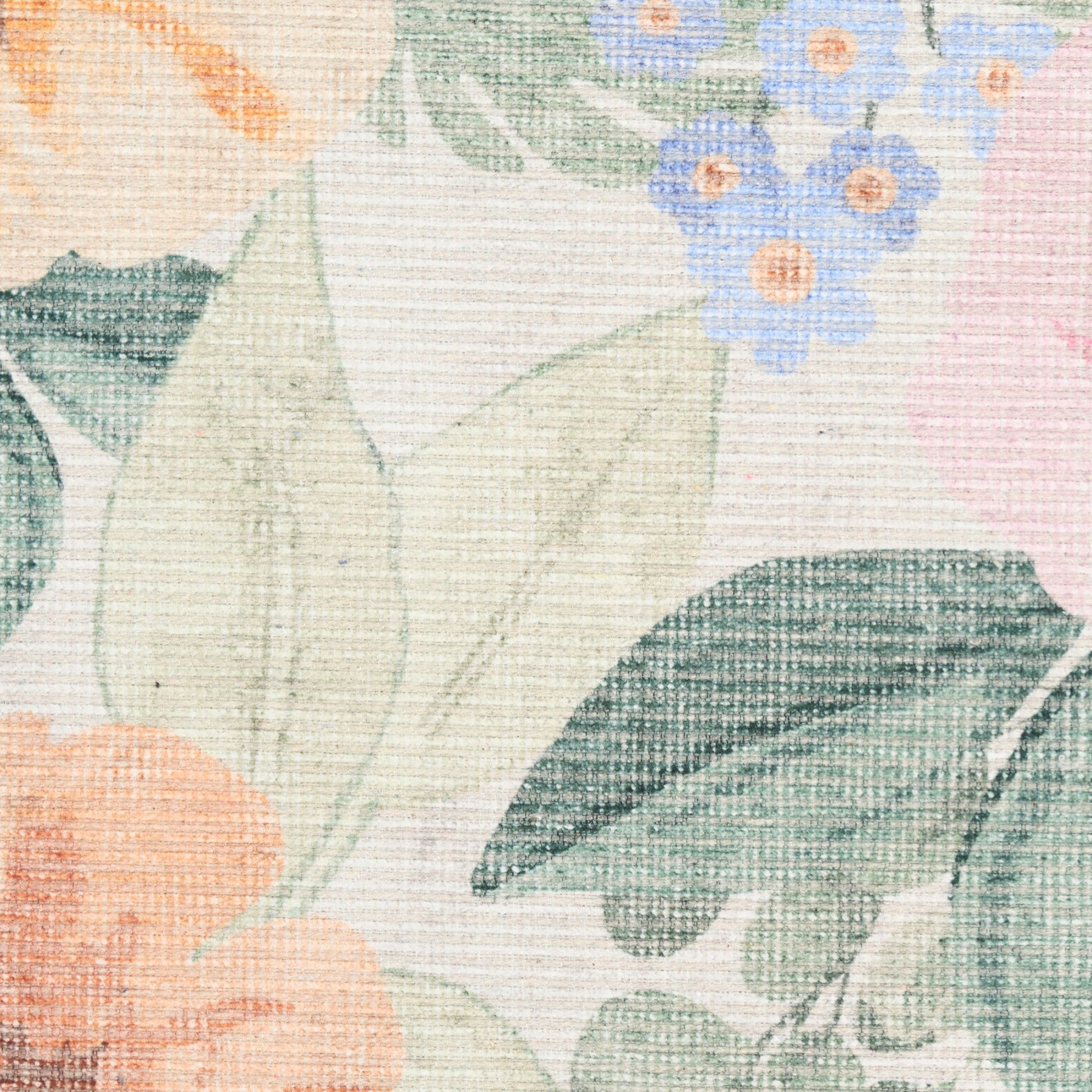 Nourison Botanical Ivory & Multicolor Machine Washable Rug - Swatch