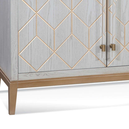Perrine Wood Bar Cabinet - Detail