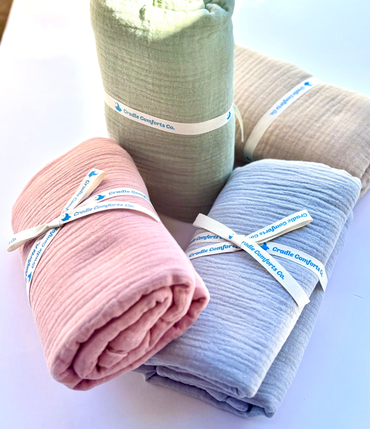 Organic Cotton Gauze Muslin Swaddle Blanket