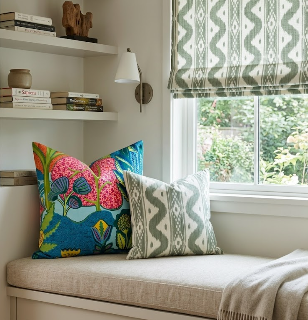 Albero Pillow in Blue
