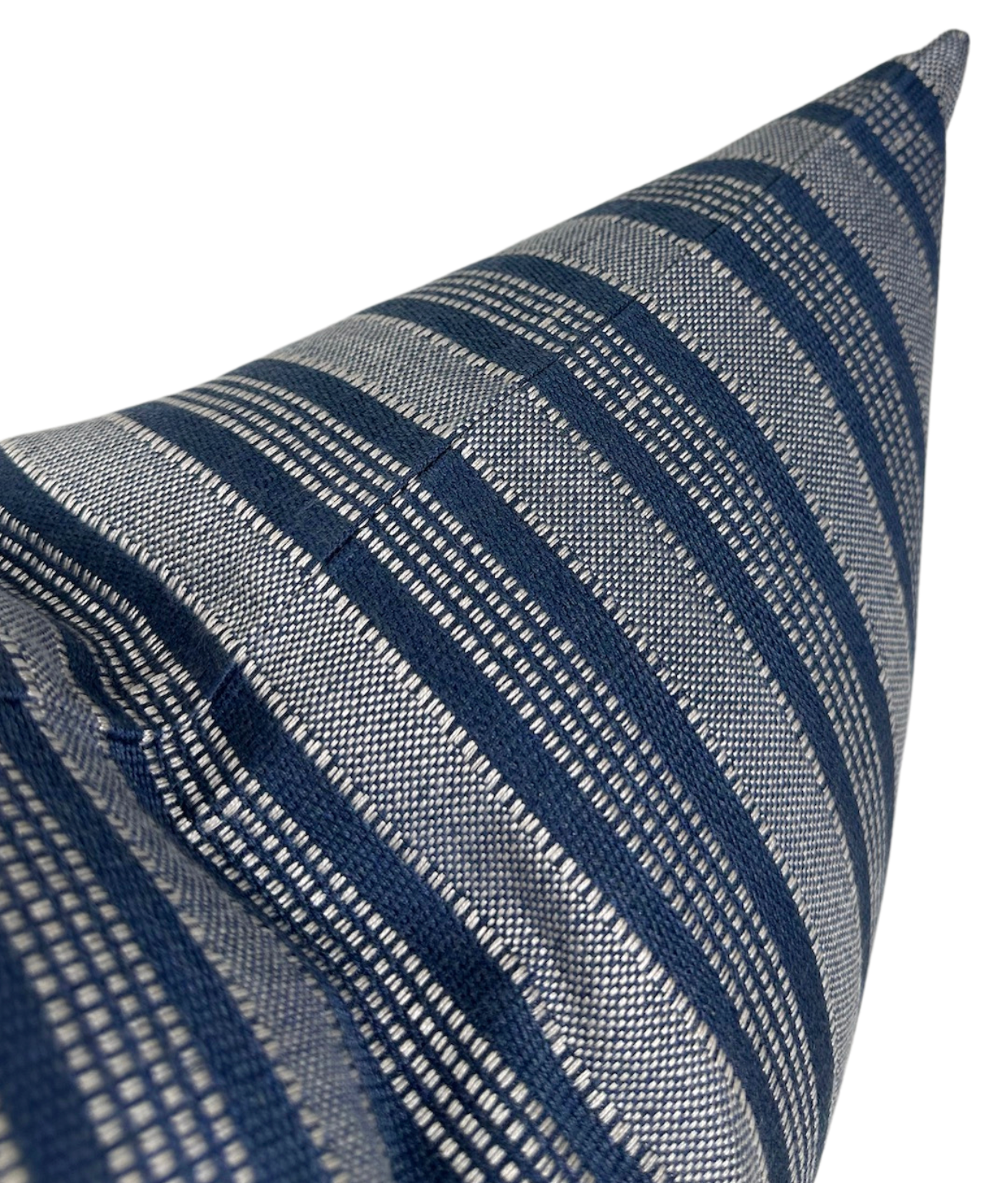 Amida Pillow in White on Indigo