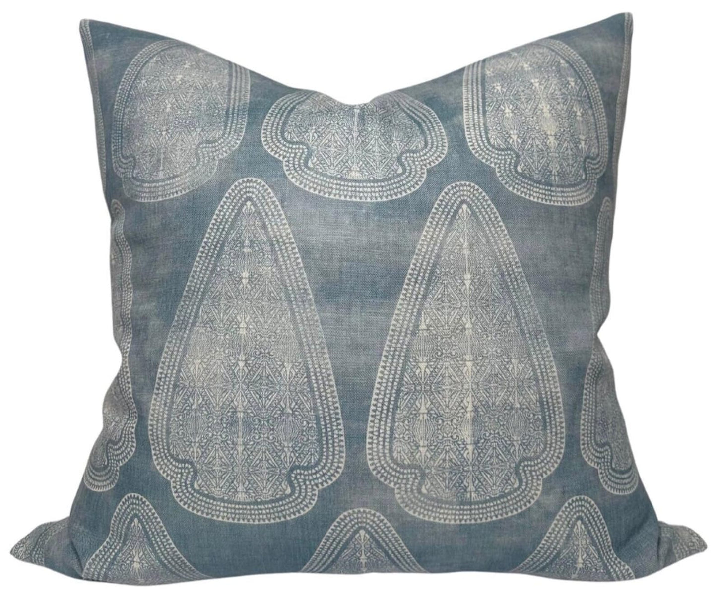 Artemis Distressed Pillow in Lake Blue