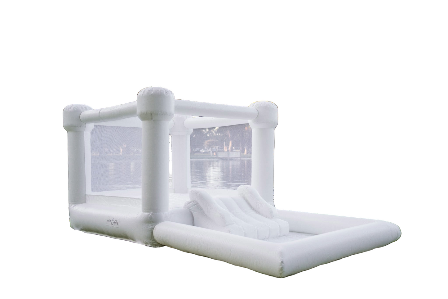 Mini Marcos Bounce House w/ Ball Pit Combo - White