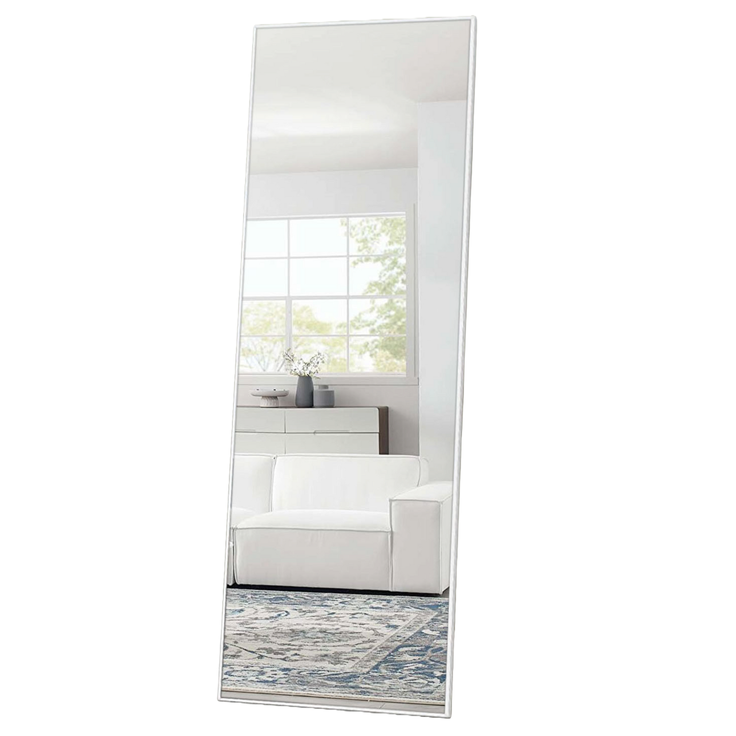 Freestanding Silver Full-length Floor Mirror